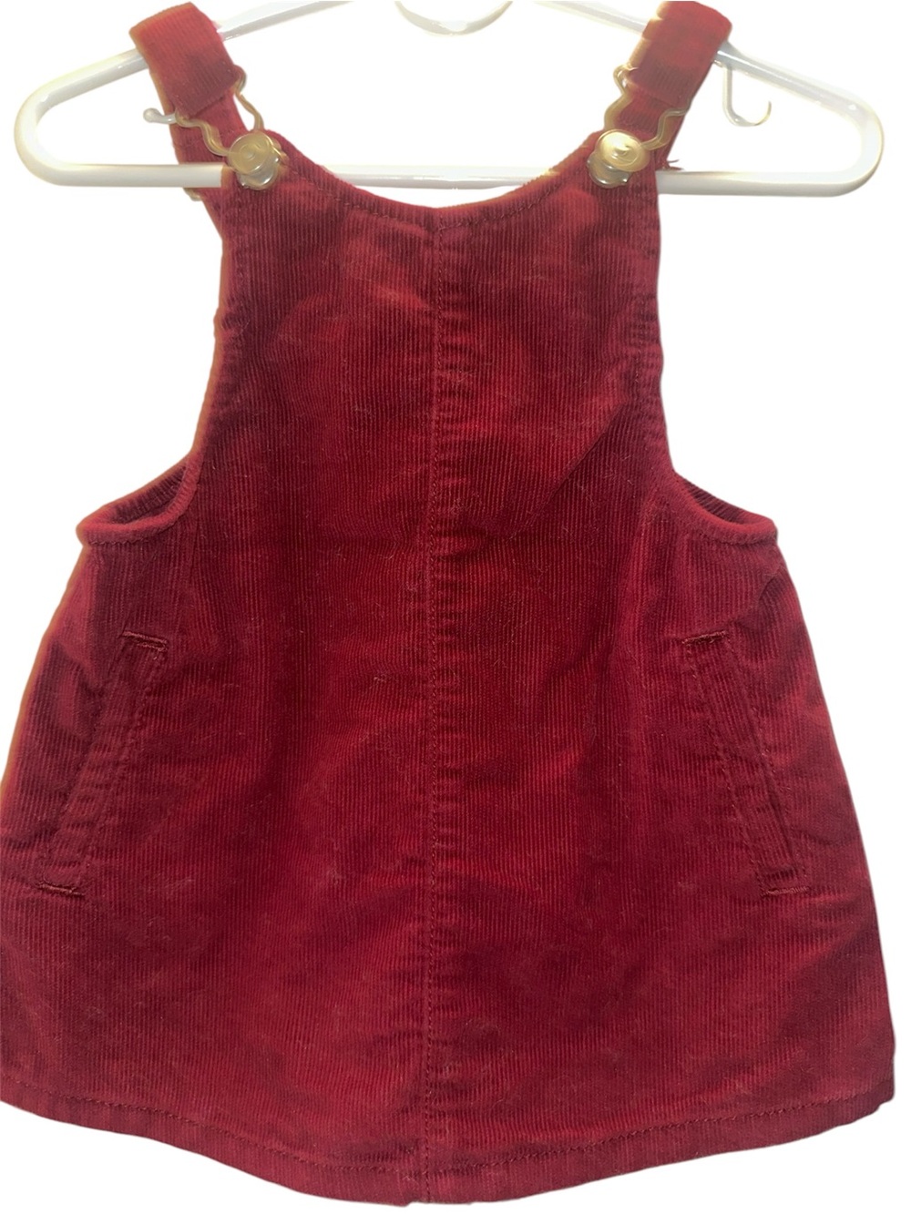 wonder nation Burgundy Corduroy Pinafore Dress